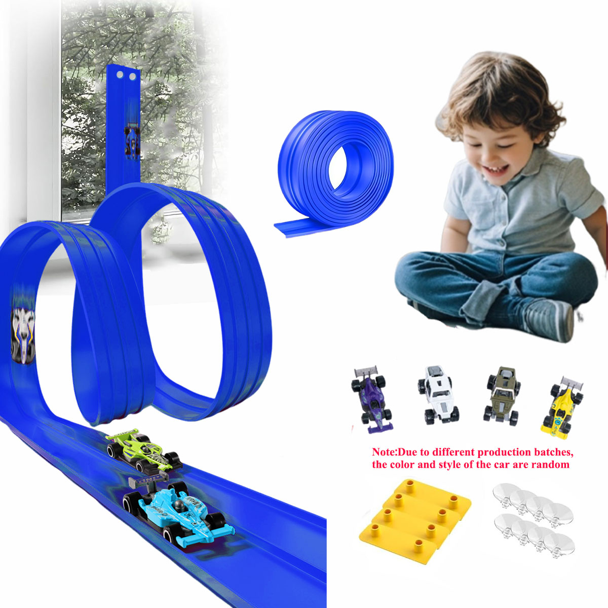 Kids Educational Game - Net Bag 13Ft/16.3Ft Flexible Track Toy