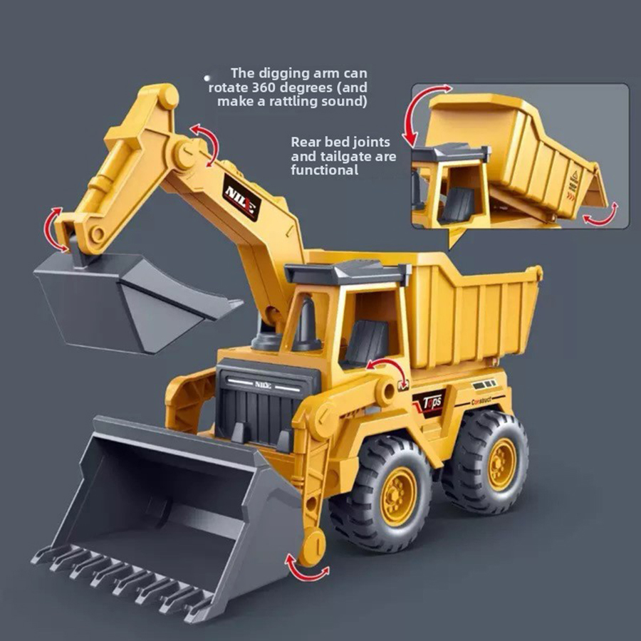 Kids Educational Game - 1pcs Excavator Truck Model Toy Engineering