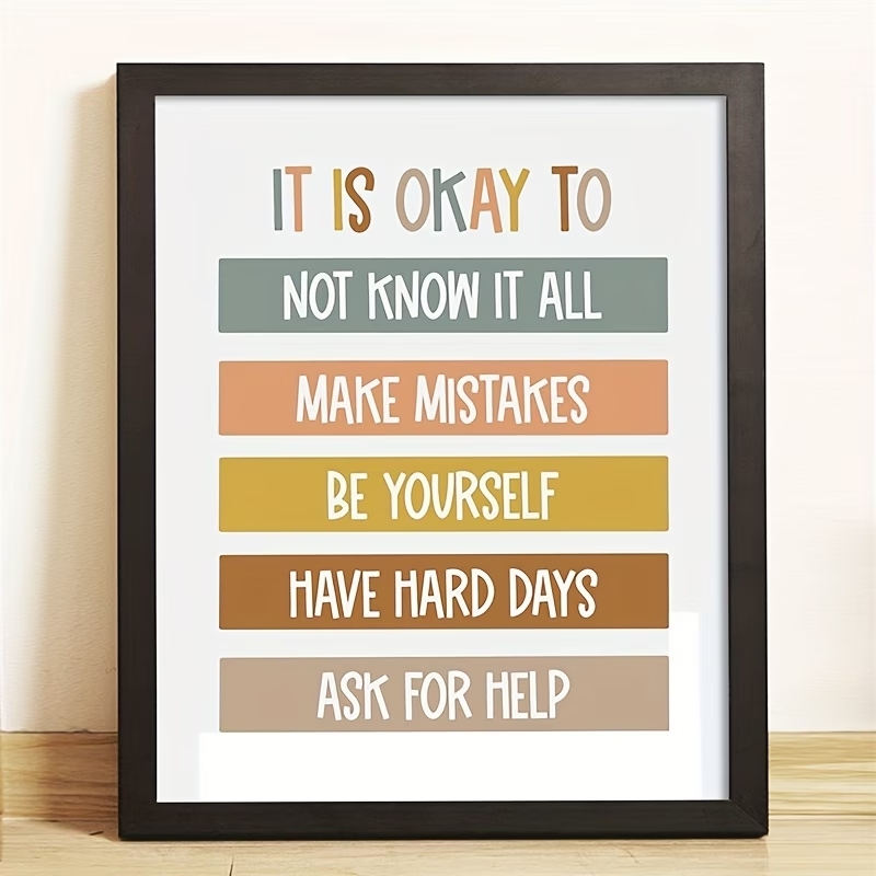 Kids Education Yes - Modern Bohemian Classroom Educational Quotes Print