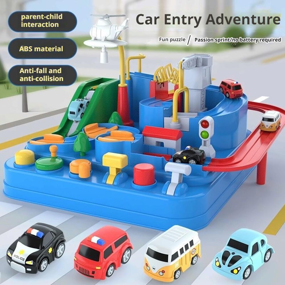 Kids Educational Game - Racing Rail Car Model Train Track