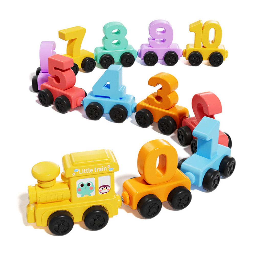 Kids Educational Game - Montessori Educational Toy Train Set Wooden