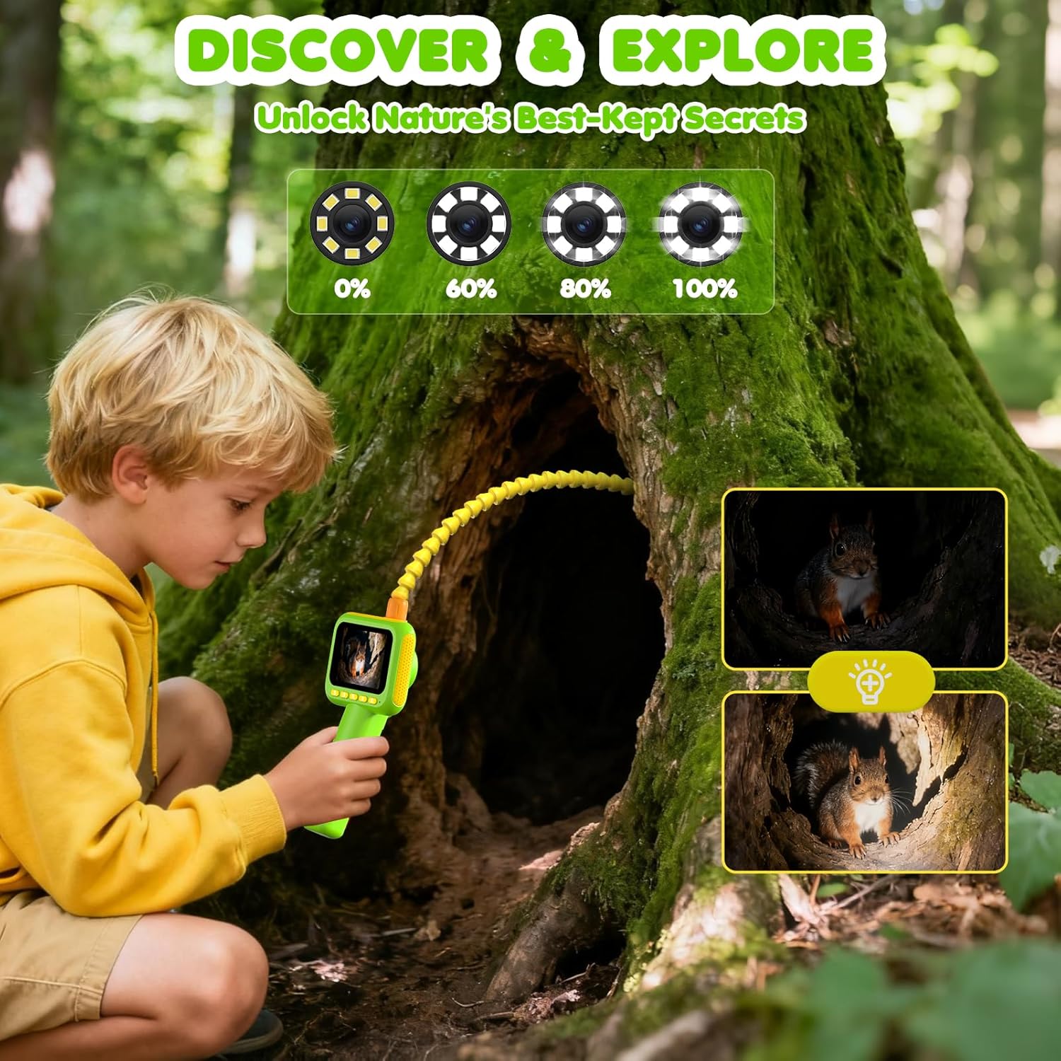 Kids Education Yes - Endoscope for Kids, Borescope Snake Camera