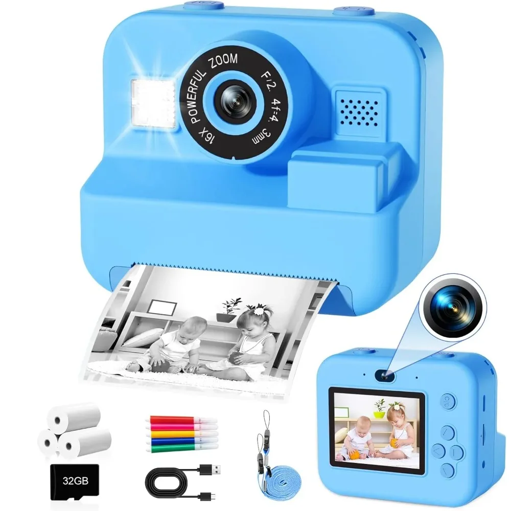 Kids Education Images - Kids Camera Instant Print 32G Card