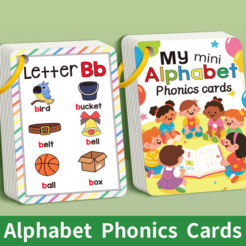 Flash Card Alphabet - 27Pcs/set Learning Card Cartoon English Alphabet