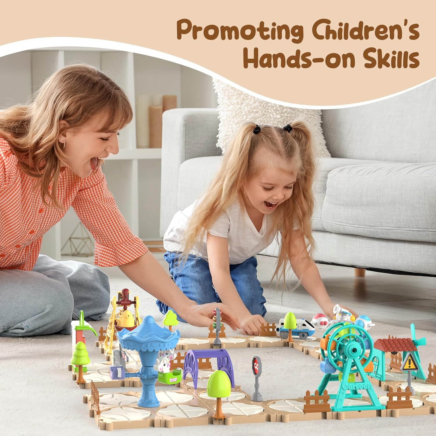 DIY Puzzle Track Car Set Assem - đánh giá và giá Kids Educational Game