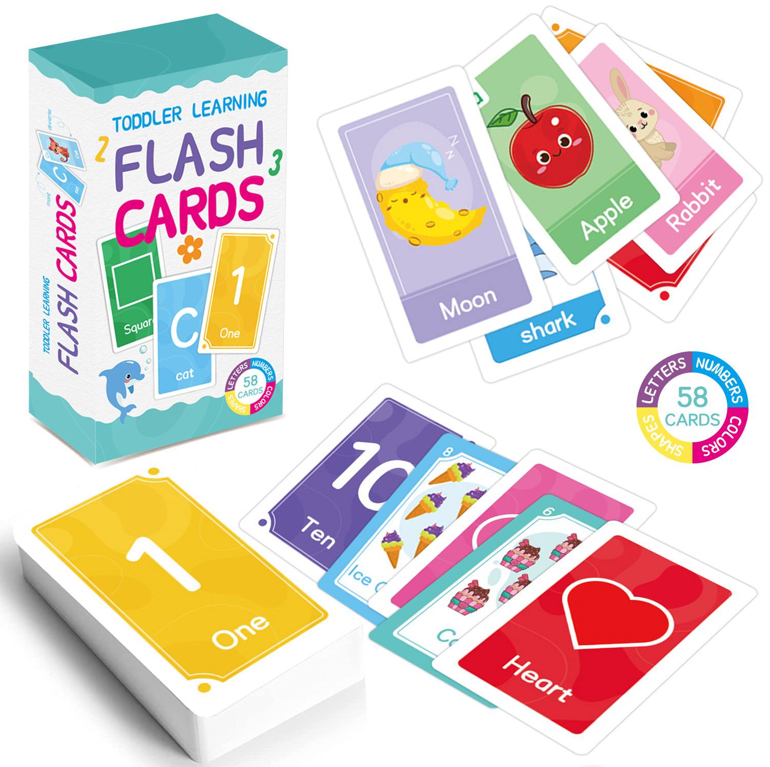 58 Pcs ABC Alphabet Flashcards - đánh giá và giá Flash Card Alphabet