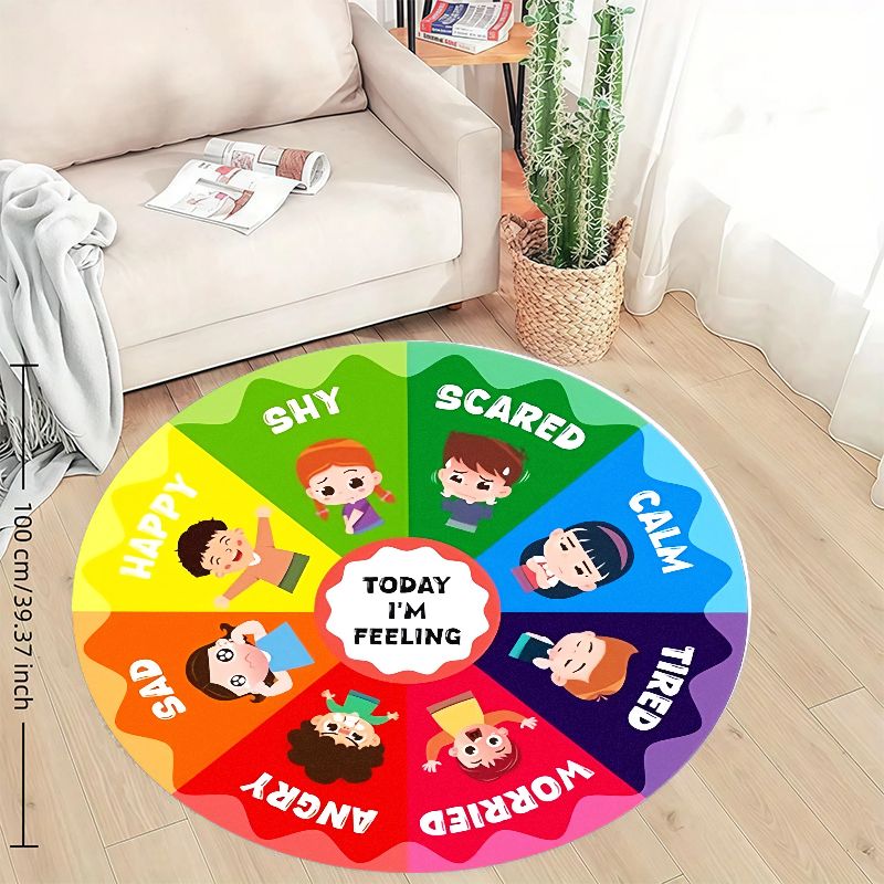 Emotion Wheel Kids Round Rug F - đánh giá và giá Kids Education Room