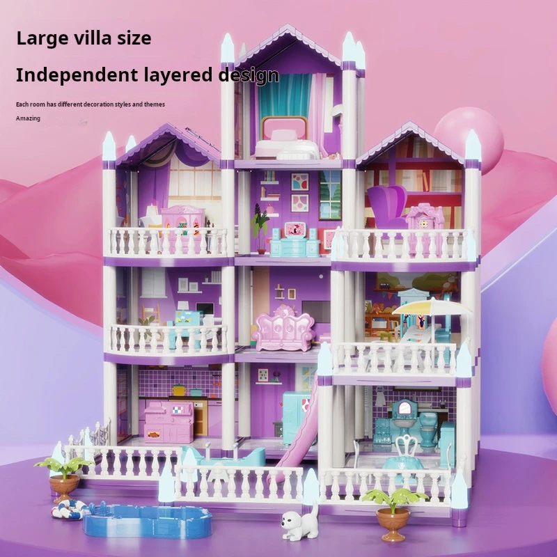 DIY Doll Houses Girls Castle A - đánh giá và giá Kids Education Images