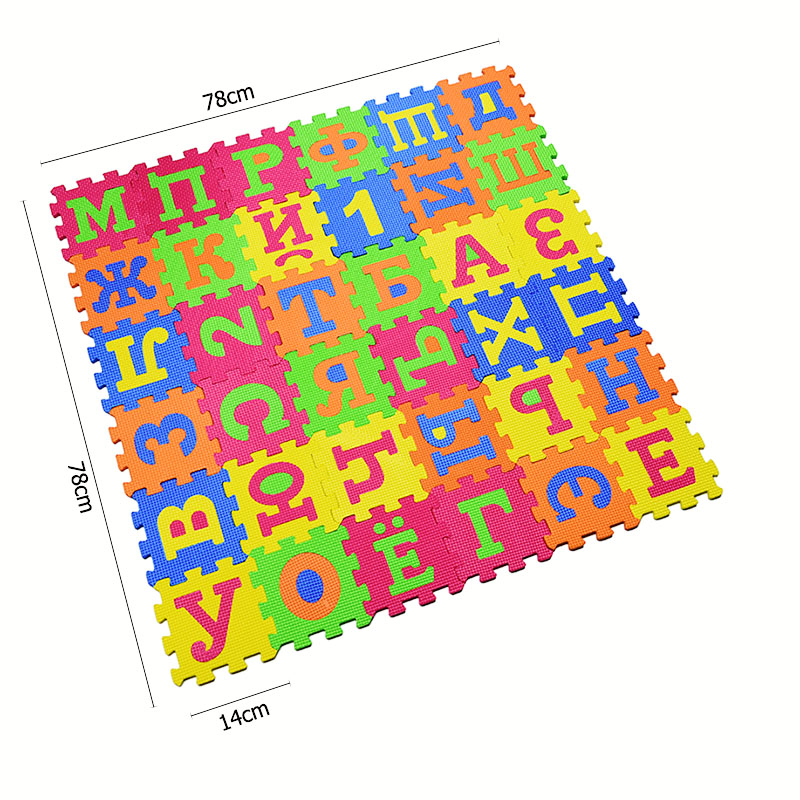 Bảng Chữ Cái Tiếng Nga Thảm Vu - đánh giá và giá Kids Educational Mat