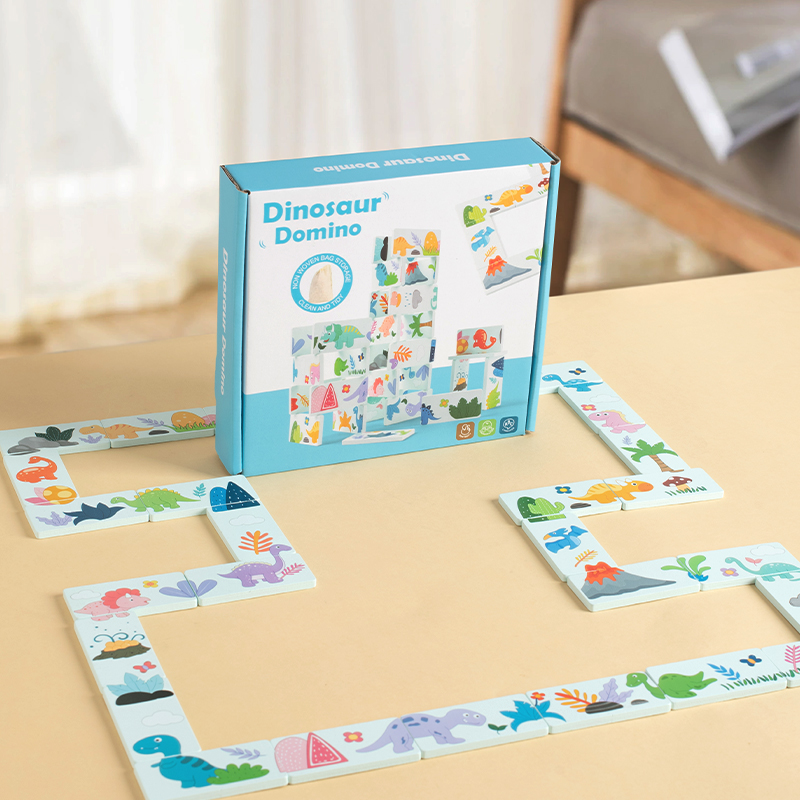 Wooden Toy Dinosaur Domino Ani - đánh giá và giá Kids Education Images