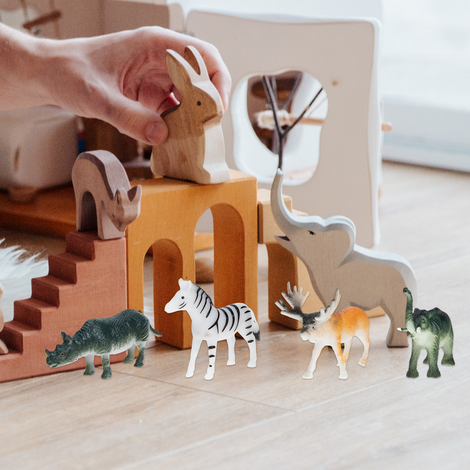 24Pcs Ocean Animals Plastic Si - đánh giá và giá Kids Early Education Photos