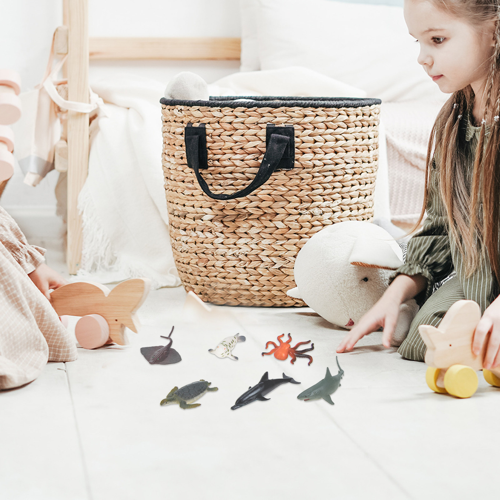 24Pcs Ocean Animals Plastic Si - đánh giá và giá Kids Early Education Photos
