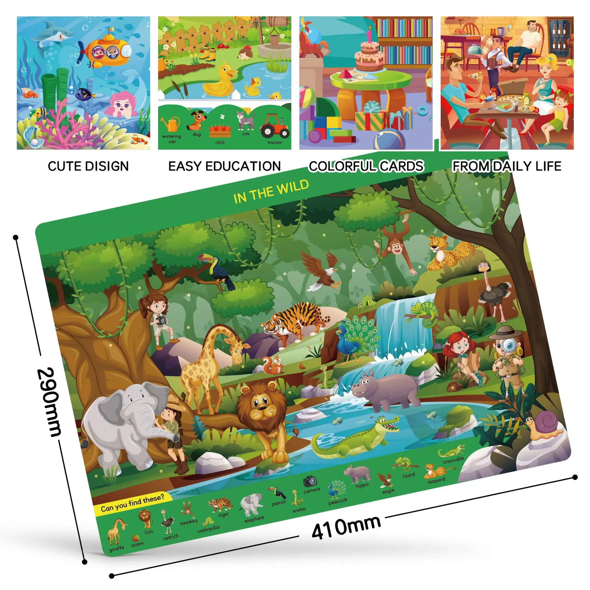 Montessori Search & Find Activ - đánh giá và giá Kids Educational Mat