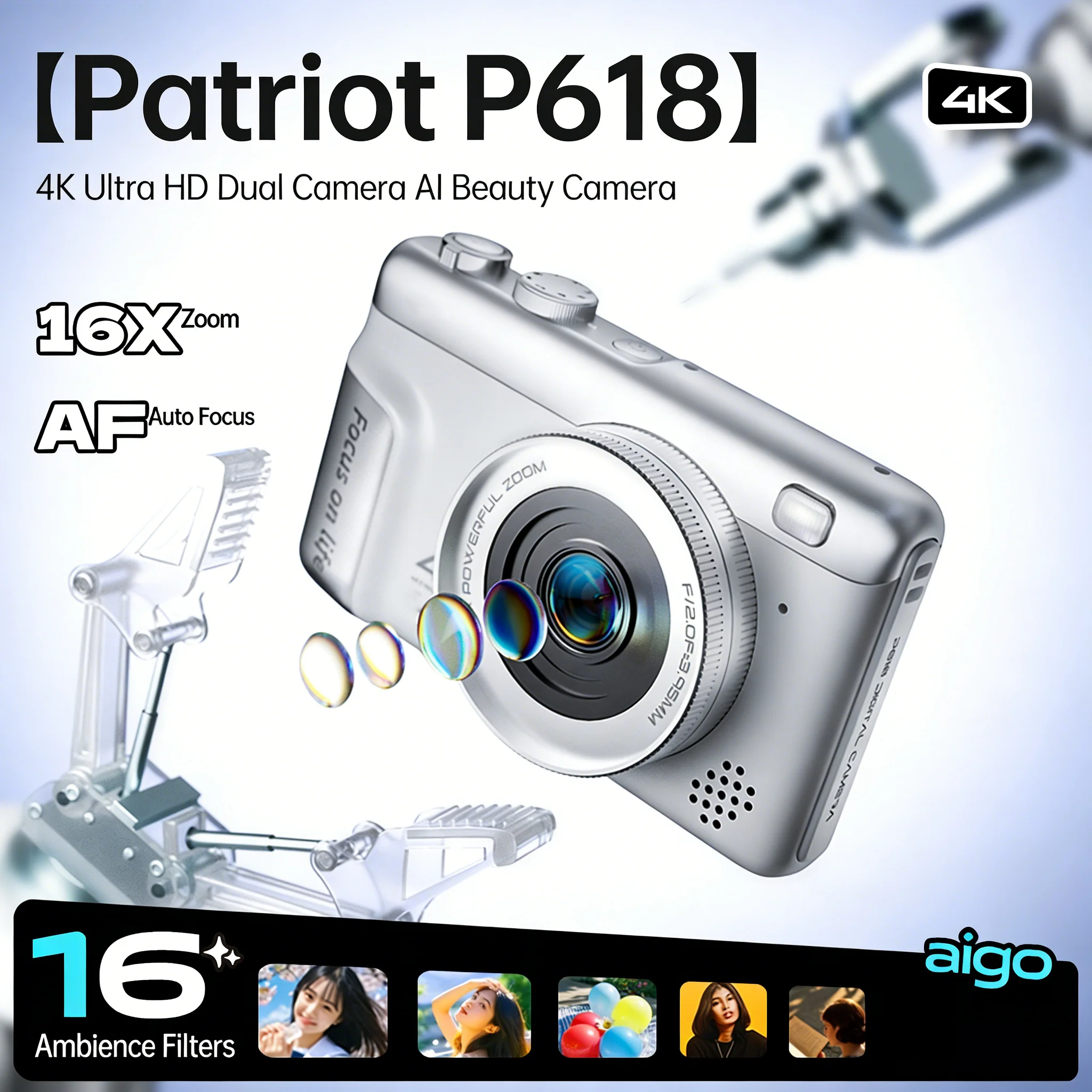 4K Digital Camera Mini Retro C - đánh giá và giá Kids Education Images