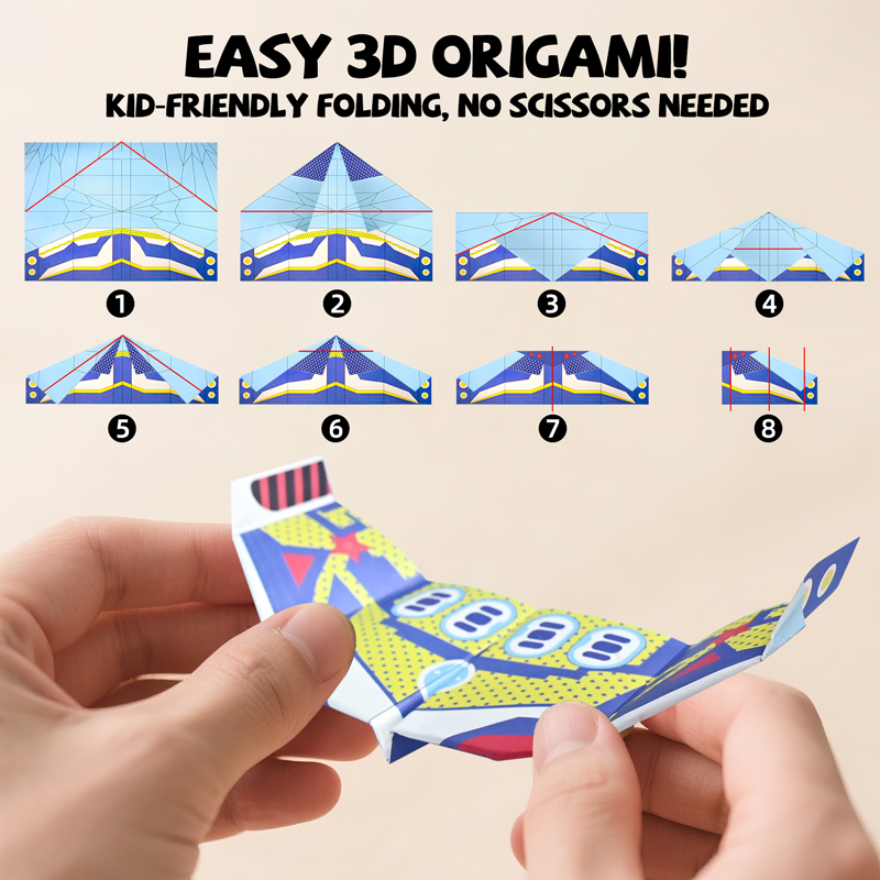 36 Sheets Paper Airplane Origa - đánh giá và giá Kids Educational Game