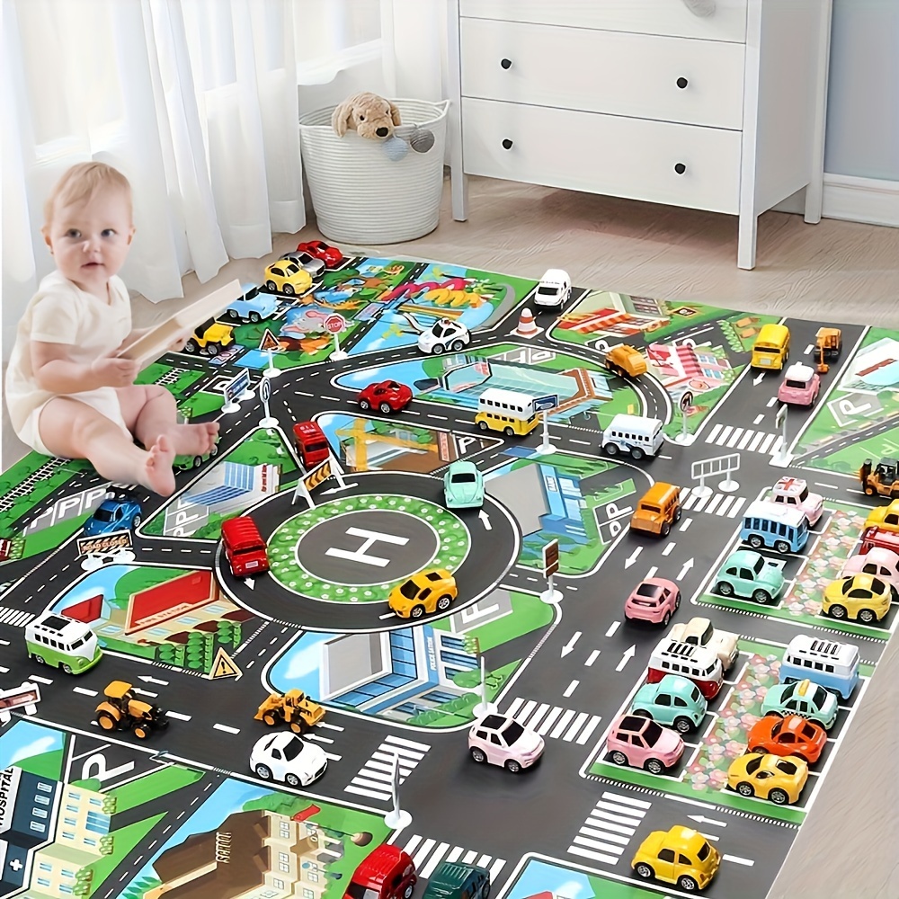1pc, City Traffic Play Mat, La - đánh giá và giá Kids Educational Mat