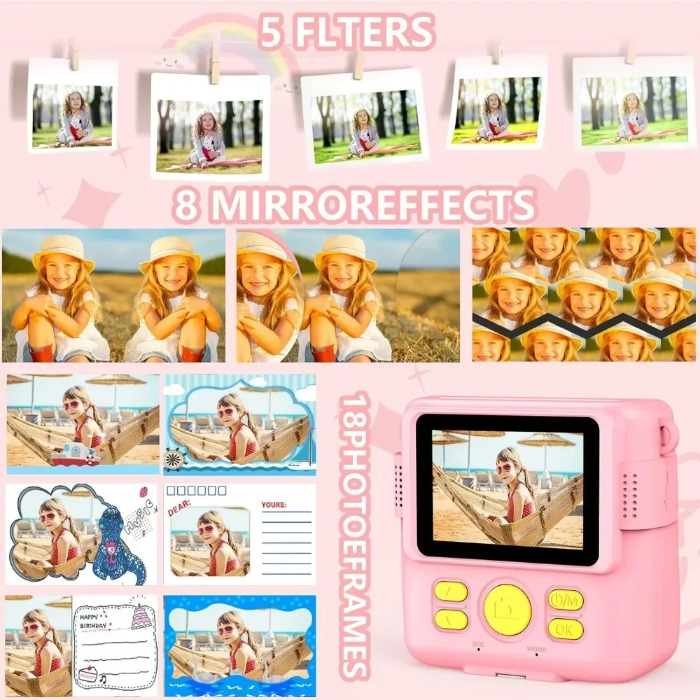 Instant Print Camera for Kids, - đánh giá và giá Kids Education Images