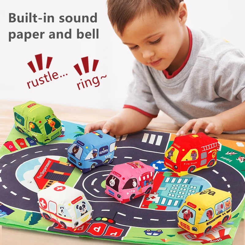 Soft Car Toy Set with Play Mat - đánh giá và giá Kids Educational Mat