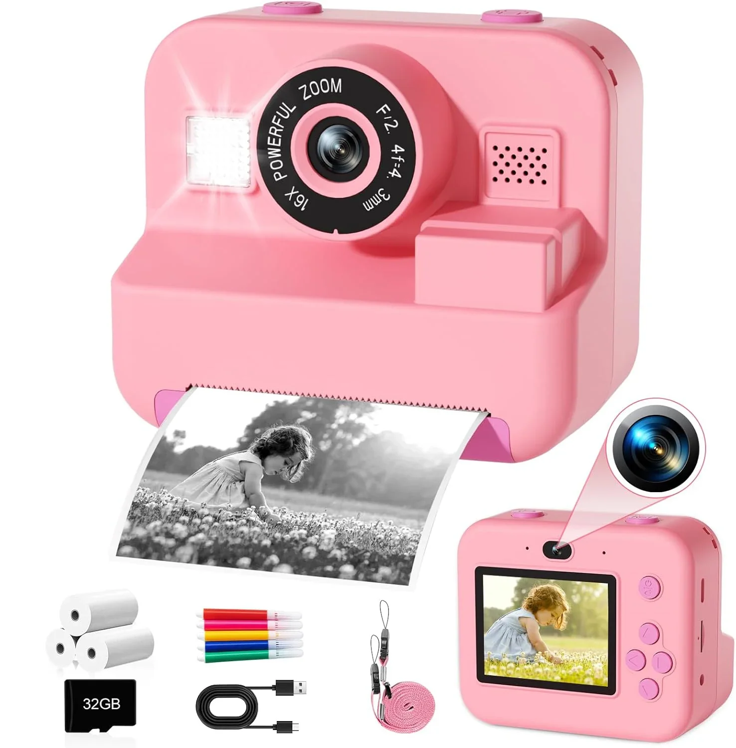 Digital Children Camera, Insta - đánh giá và giá Kids Education Images