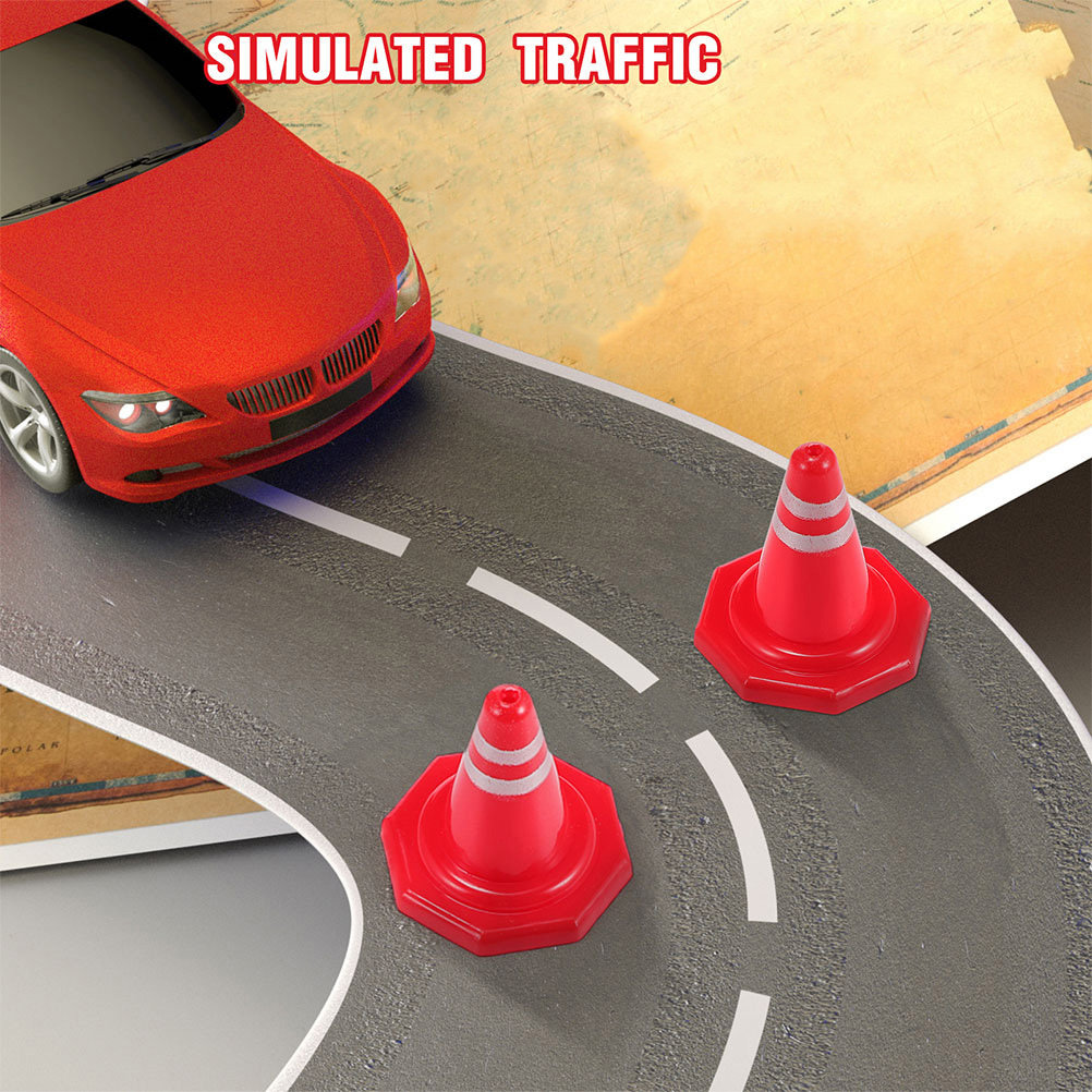 24Pcs Mini Traffic Cones Red P - đánh giá và giá Kids Education In Us