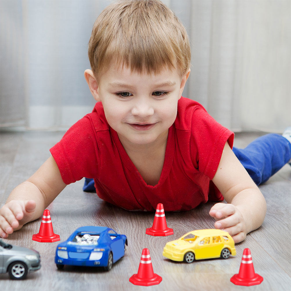 24Pcs Mini Traffic Cones Red P - đánh giá và giá Kids Education In Us