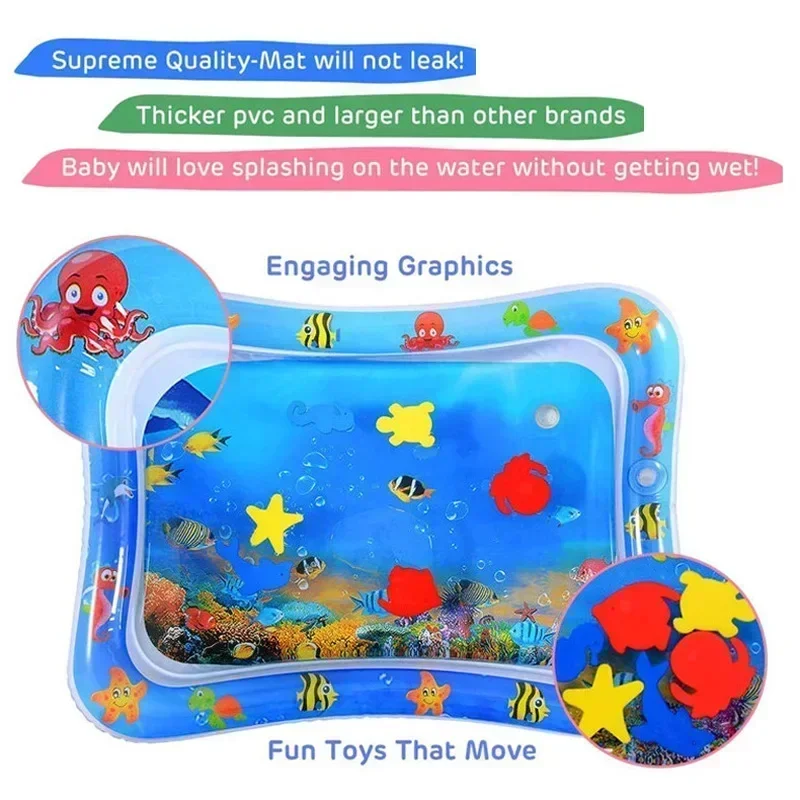 Baby Water Play Mat PVC Inflat - đánh giá và giá Kids Educational Mat